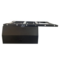 Auvent en aluminium de longue durée de vie avec barres de toit supérieures boîte à outils de stockage de boîte à outils Kit de boîte à outils de camion remorque