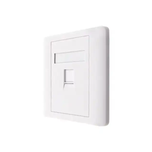 Porta singola Cat5e Cat6 Utp 86 <span class=keywords><strong>tipo</strong></span> piastra frontale di rete piastra a parete 1 porta 86 Rj45 pannello presa - Product Image 3