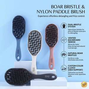 <span class=keywords><strong>Spazzola</strong></span> Districante Professionale in Setole di Cinghiale per <span class=keywords><strong>Capelli</strong></span> Spessi e Crespi, Lisciante e Lucidante, per Casa e Salone - Product Image 2
