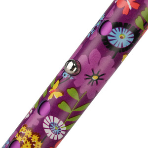 Bastón telescópico ajustable con diseño floral, aleación de aluminio, 3 secciones, punta de goma para personas mayores - Product Image 2