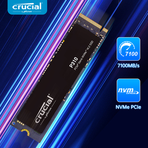 Crucial P310 2280 1TB SSD interno PCIe Gen4 2,5 "para escritorio Nuevas tareas diarias y almacenamiento de oficina pequeña - Product Image 2