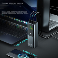 Batterie externe haute capacité 100W 20000mAh, chargeur USB-C pour ordinateur portable, logo personnalisé disponible, vente en gros directe usine