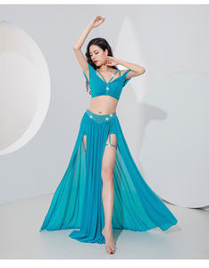 Conjuntos de Danza del Vientre al por Mayor para Mujer: Top y Falda de Malla - Product Image 3