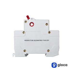 Interrupteur de coupure de charge Gloca 1P 40A 230V, montage sur rail DIN, taille 1 module - Product Image 4