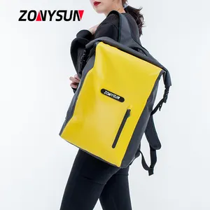 Оптовая продажа, индивидуальный спортивный прочный рюкзак, стильный складной водонепроницаемый рюкзак из ПВХ для походов и кемпинга