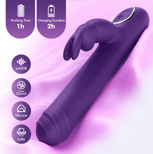 Roterende vibrerende konijnenvibrator met krachtige <span class=keywords><strong>G</strong></span>-<span class=keywords><strong>spot</strong></span> en clitorisstimulatie - Product Image 5