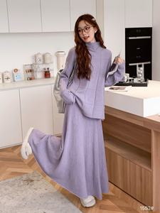 Elegante maglione da donna <span class=keywords><strong>vestito</strong></span> lavorato a maglia <span class=keywords><strong>vestito</strong></span> corto <span class=keywords><strong>tuta</strong></span> da ginnastica abito due pezzi alla moda abbigliamento e <span class=keywords><strong>vestito</strong></span> da donna - Product Image 4