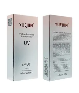 YUEJIIN Sunblock Powder Tube SPF60X Multiple Sunblock 60g Moisturizing Isolation UV Sunblock Whey cools and sooth skin