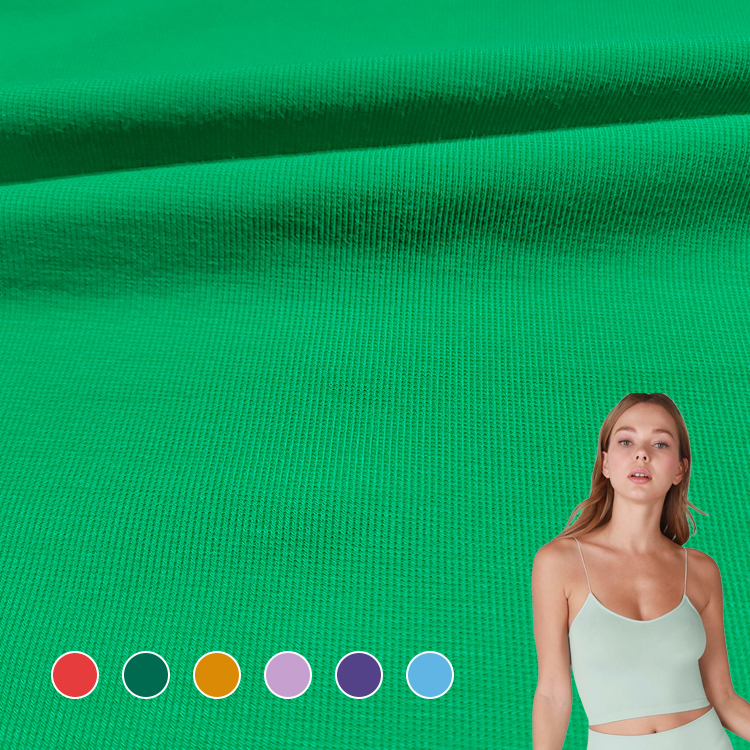 New Arrival Nylon Interlock Weft Knit For Sports Wear , Hot Sale Rayon Spandex Material Interlock Fabric/