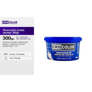 Criscolor Renovador De Juntas De Azulejo 300gr Pasta Lista Al Uso - Product Image 1