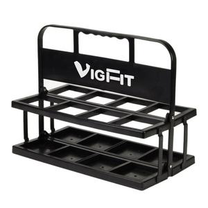 스포츠 물병 8 팩 접이식 플라스틱 홀더 접이식 8 병 캐리어 - Product Image 1