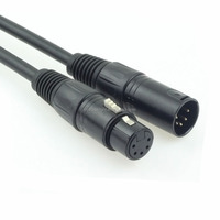 Câble DMX de haute qualité 5 broches XLR mâle à femelle pour l'éclairage de scène