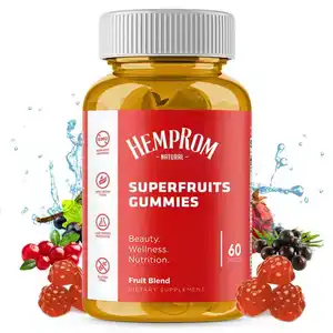 Kosher Label pribadi permen Gummies Vitamin Collagen super buah berbasis tanaman Halal untuk suplemen diet