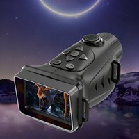 Monokuler Penglihatan Malam IR 4K Portabel 24MP Zoom Optik 18x Sensor CMOS Layar 2,8 inci Wi-Fi untuk Fotografi dan Video Luar Ruangan