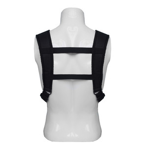 Gilet tactique en nylon noir, taille unique, bretelles réglables, uniforme d'entraînement en plein air - Product Image 2