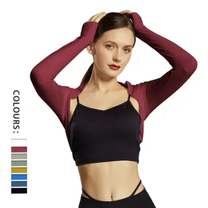 Womens Fashion Design Crop Top Sport Trui Tops Eenvoudige Basic Stijl Sweatshirt Hoodies Blouse