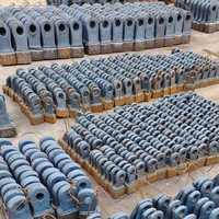 Tête de marteau de concasseur en fonte à haute teneur en manganèse, pièces de rechange pour machines de concassage de quartz et de béton dans la construction