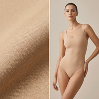 Tissu en microfibre ultra-léger 15D |   59% Nylon 41% Spandex Interlock |   Tissu respirant effet seconde peau pour soutien-gorge aérien et vêtements de sport