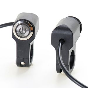 Motorcycle Aluminum Alloy Switch 22mm <b>Push</b> Button <b>Light</b> Switch For Headlights Spotlights Turn Signals Handlebar Modification - Product Image 3