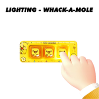 Mini clavier créatif, porte-clés mignon de dessin animé, anti-stress, pendentif lumineux amusant