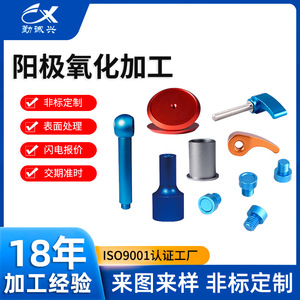 Poignée en alliage d'aluminium en forme de T, M6x20mm, surface anodisée bleue, sablée, pièce de quincaillerie industrielle - Product Image 5