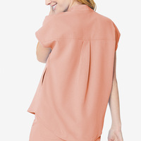 Tenue médicale extensible à séchage rapide pour femme, ensemble de blouses d'opération dentaire en polyester fin pour l'été, lavable à la main
