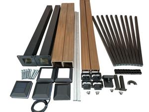 Main courante composite <span class=keywords><strong>balustrade</strong></span> wpc décoration <span class=keywords><strong>jardin</strong></span> bâtiments extérieur <span class=keywords><strong>bois</strong></span> plastique composite <span class=keywords><strong>balustrade</strong></span> - Product Image 2