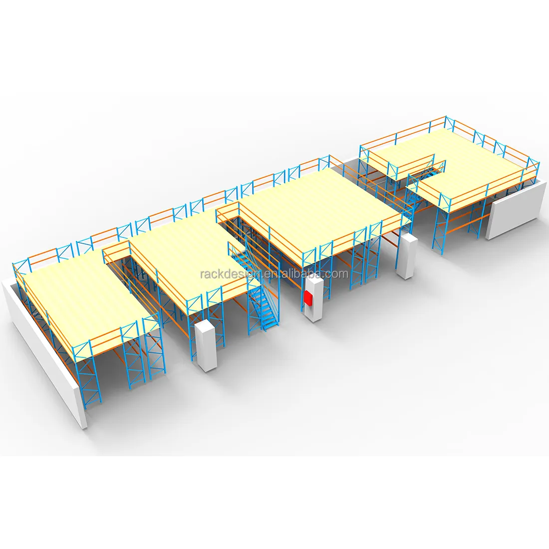 Складские стеллажи, промышленное хранение, многоуровневый Сборный Металлический мезонинный напольный небольшой складской стеллаж