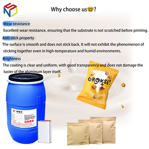 Échantillon Gratuit SHANGZHIJIA Vernis de Surface à Base d'Eau PET Blanc Laiteux 23% de Matière Solide Emballage Composite Plaqué Aluminium - Product Image 4