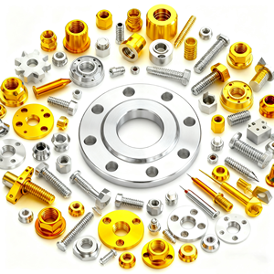CNC Machined for Machining Metal Fasteners Flanges Gears Assorted Components Essential Industrial Machinery <strong>Engineering</strong> - Product Image 1
