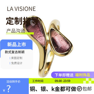 Anillo de Plata 925 Personalizado con Piedras Preciosas, Artesanía Italiana, Estilo Artístico Vintage, Joyería de Aniversario para Mujer con Cristales y Diamantes de Imitación - Product Image 4