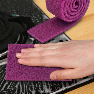 Paño de cocina con textura de diamante para lavar platos y ollas, borrador mágico, estropajo industrial, paño de nailon cepillado para pulir. - Product Image 2