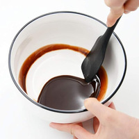 Lot de 3 spatules de cuisson en silicone de qualité alimentaire avec cœur en acier inoxydable, résistantes à la chaleur, pour four, grattoir à crème et mélangeur de gâteaux