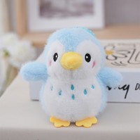 En gros, Mini porte-clés pingouin en peluche mignon et moelleux, jouet animal en peluche, pendentif, breloque de sac, porte-clés