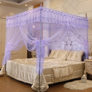 <span class=keywords><strong>Moustiquaire</strong></span> de luxe pour <span class=keywords><strong>lit</strong></span> <span class=keywords><strong>double</strong></span> avec cadre en acier, style palais de princesse - Product Image 3