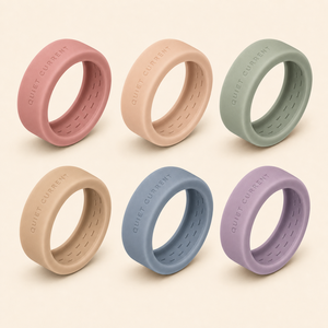 Coque de protection en silicone personnalisée avec logo OEM pour Oura Ring 5/4, Galaxy Ring, RingConn, Ultrahuman, Rose Poudré, gaufrée, marque privée - Product Image 1