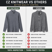 Pull personnalisé pour homme en maille torsadée avec col zippé, en nylon et coton, style RL, anti-rétrécissement, anti-plis, style preppy, tricot d'automne