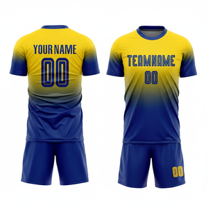 Kit de uniforme de camiseta de fútbol personalizado al por mayor de fábrica para adultos nuevo diseño equipo de club de fútbol Equipo Nacional con logotipo de nombre - Product Image 1