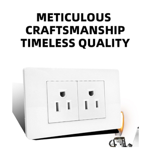 <span class=keywords><strong>Pannello</strong></span> in Plastica 118mm*72mm Vendita Diretta 110-250V Presa Elettrica a Muro Standard Italia/USA Bianca 3 Prese Industriali - Product Image 2