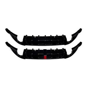 New Black Rear Diffuser <strong>Spoiler</strong> Splitter 2012-2017 VW Golf Mk7 <strong>GTI</strong> GTD Rear Bumper Guard Cover Lip Body Kit Compatible - Product Image 6