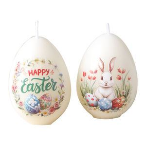 New Easter Egg Shell Scented <b>Candle</b> Easter Egg Decor Gift <b>Candle</b> Animal Print Aromatherapy Home Atmosphere Ornament - Product Image 2