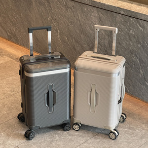 PC Luggage 20 Inch Spinner Wheels Combination Lock Carry On Suitcase For Travel Unisex Solid <b>Color</b> Lightweight Durable Design - Product Image 1