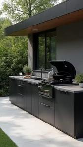 VERMONHOUZZ - Mueble <span class=keywords><strong>de</strong></span> Cocina <span class=keywords><strong>Exterior</strong></span> Personalizado con Parrilla Integrada y Diseño Resistente a la Intemperie <span class=keywords><strong>para</strong></span> Terraza <span class=keywords><strong>de</strong></span> Villa - Product Image 3