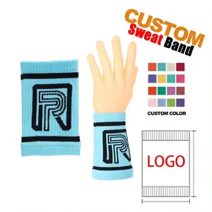 Custom Design Logo Wristband Custom Design Your Own Sweat-absorbent Belt Sports Wristband High Quality Sweatbands