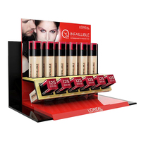Vietnam usine personnalisé cils cils rouge à lèvres maquillage produit présentoirs comptoir Table acrylique cosmétique présentoir