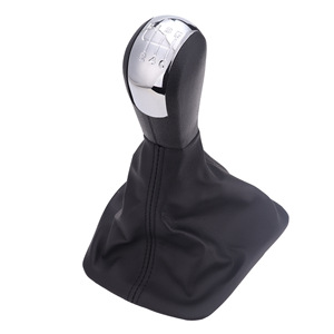 Skoda Gear <b>Shift</b> <b>Knob</b> Leather 5 6 Speed Manual Transmission Ergonomic Design - Product Image 3