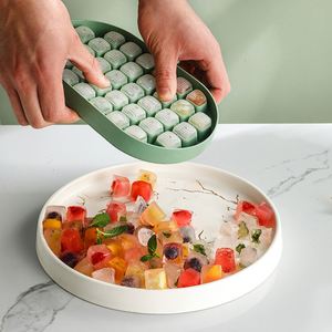 2 Pack Silicone Ice <b>Cubes</b> Maker with Lid,Easy-Release Ice <b>Cube</b> Trays for Freezer, DIY Homemade Ice <b>Cubes</b> Mold for Whiskey,Coffee - Product Image 2