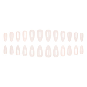 Minimaliste INS lait <span class=keywords><strong>blanc</strong></span> ABS ongles conseils 24 pièces transfrontalier carré portable <span class=keywords><strong>faux</strong></span> ongles en gros Nail Art Design pour les doigts - Product Image 4