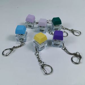 Pendentif porte-clés en acrylique lumineux à bouton de pression, design créatif transfrontalier, anti-stress Tetris, avec axe de test - Product Image 2