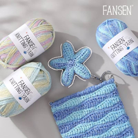Fil fantaisie métallique YuHeng le plus vendu, mélange polyester haute ténacité, teint, à motifs, filé à anneaux, 100g